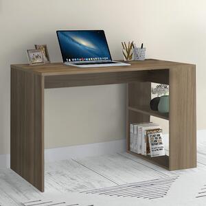 Меламиново офис бюро Mikro в цвят орех 120x60x75см