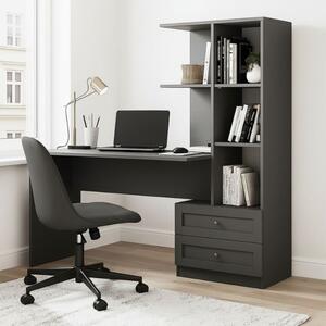 Меламиново офис бюро Mantra в антрацит 150x60x152см