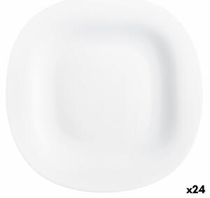 Плоска чиния Luminarc Carine Blanco Бял Cтъкло Ø 26 cm (24 броя)