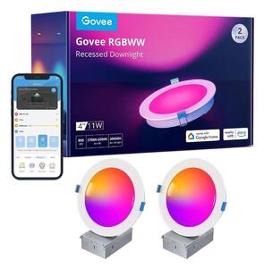 Govee - К-кт 2x LED RGBWW Лампа за вграждане LED/11W/230V Smart 2700-6500K