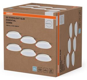 Osram - Комплект 6x вградени LED осветителни тела ESSENTIAL LED/18W/230V Ø 22 см бели