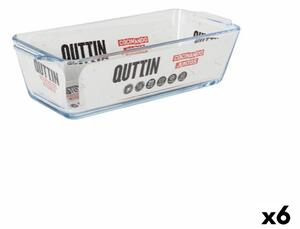 Ястие за печене Quttin Cтъкло Квадратен 825 ml 23,1 x 10 x 6,1 cm (6 броя)