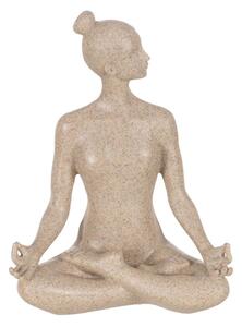 Декоративна фигурка Бежов Yoga 17,5 x 10,5 x 22,5 cm