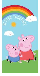 Памучна детска кърпа 70x140 cm Peppa Pig – Jerry Fabrics