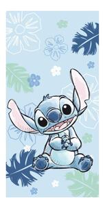 Синя памучна детска кърпа 70x140 cm Lilo and Stitch "Ohana Blue" – Jerry Fabrics