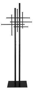 Черна стоманена стойка за връхни дрехи 71x185 cm Rumex – Dutchbone