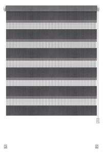 Тъмносива ролетна щора ден и нощ 68x215 cm Zebra – Gardinia