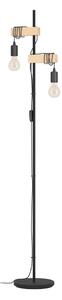 LED подова лампа в черен и естествен цвят (височина 166,5 cm) TOWNSHEND – EGLO
