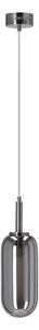 Антрацит LED висящо осветително тяло със стъклен абажур ø 13 cm Fiuggi – Candellux Lighting