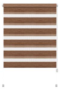 Кафява ролетна щора ден и нощ 42,5x150 cm Zebra Natur – Gardinia