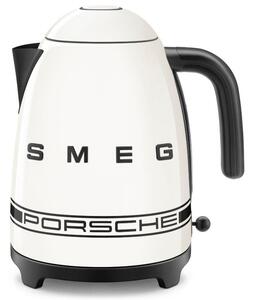 Електрическа кана SMEG Porsche KLF03PCWEU, 2400 W, 1.7 л, 360° основа, Гланцово покритие, Бял