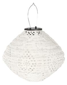Бял екстериорен LED фенер със соларен панел (височина 22 cm) Harwood – House Nordic