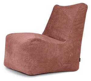 Пуф от рипсено кадифе в тухлен цвят Seat Lounge – SLOWDOWN