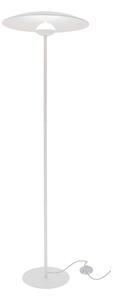 Бяла LED подова лампа с метален абажур (височина 140 cm) Lund – Candellux Lighting