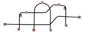 Черна метална стенна закачалка 71 cm Maze – PT LIVING