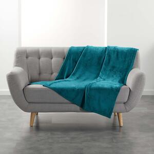 Синьо одеяло от микрофланела 125x150 cm Flanou – douceur d'intérieur