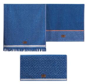 Сини кърпи в комплект от 3 бр. 50x90 cm Denim – Foutastic