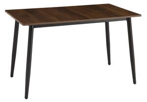 Маса LOZA орех mdf с черен метален крак 120x70x73см