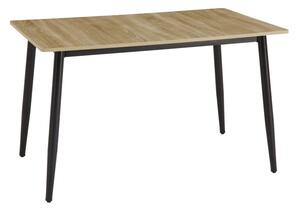 Маса LOZA сонома mdf с черен метален крак 120x70x73см