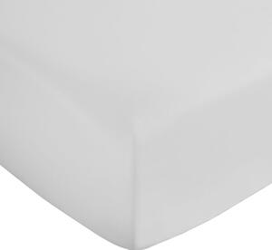 Бял еластичен чаршаф от памучен сатен 185x200 cm Cotton Sateen – Bianca