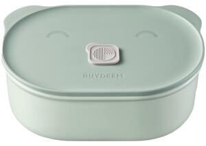 Керамична кутия за обяд Buydeem CT3007-CG, 500 мл, 19.5х16.5 см, Термоустойчива до 230°C, Съвместима с фурна и микровълнова, Зелен