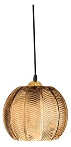 Висящо осветително тяло в кехлибарен цвят със стъклен абажур ø 22 cm Adar – Bloomingville