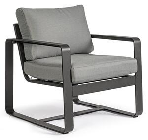 Сив метален градински стол Merrigan – Bizzotto