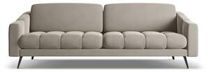 Бежов кадифен диван 238 cm Nalu – Makamii