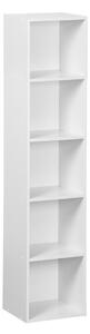 Бяла библиотека 30x24x132 cm Cube – Casa Selección