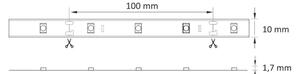LED RGB Димируема лента 5 м LED/18W/12V IP20 + д.у