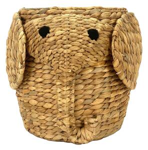 Детска кошница за играчки от воден зюмбюл естествена ø 30x35 cm Elephant – Compactor
