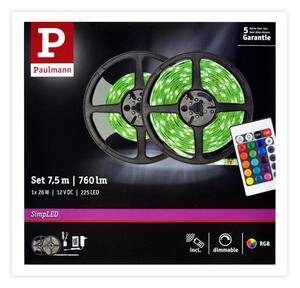 Paulmann 78979 - LED RGB/26W Димируема лента SIMPLED 7.5м 230V + дистанционно
