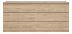 Скрин от дъбов декор в естествен цвят 154x70x50 cm Naia – Tvilum