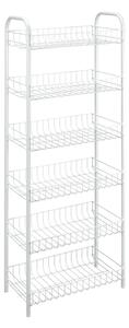 Бял метален стелаж 41x104x23 cm Monaco – Metaltex