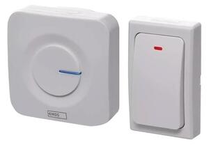 Безжичен звънец за контакт 230V IP44 бял