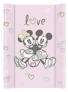 CebaBaby - Подложка за повиване с фиксирана дъска двустранна DISNEY 50x70 см розова