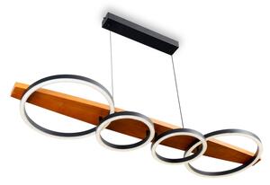 BRILAGI - LED полилей на кабел PLANK LED/35W/230V 4000K 30x100 см дърво