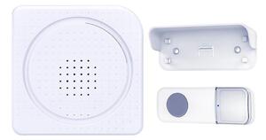 Solight 1L68 - Безжичен звънец на батерии 3xAA IP44 бял
