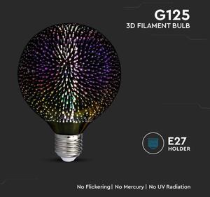 LED 3D Декоративна крушка FILAMENT G125 E27/4W/230V 3000K