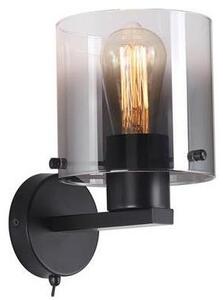 Searchlight 88912-1BK - Настенно осветително тяло SWEDEN 1xE27/60W/230V черно/опушено