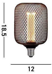 Searchlight 26002BK - LED декоративна крушка WIRE MESH E27/4,5W/230V 2700K