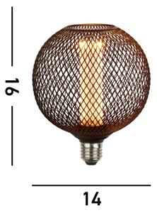 Searchlight 26003BK - LED декоративна крушка WIRE MESH E27/4,5W/230V 2700K