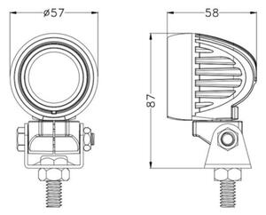 LED Автомобилен прожектор OSRAM LED/10W/10-30V IP68 5700K