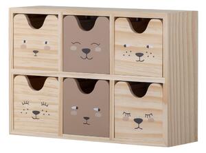 Дървен органайзер за детски играчки в естествен цвят 27x8x18 cm Calle – Bloomingville Mini