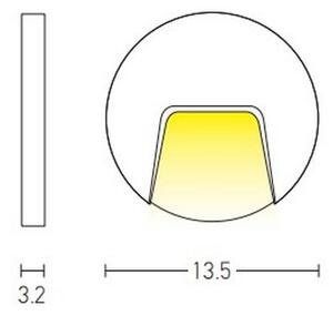 Zambelis E184 - LED Екстериорна лампа за стълбище LED/3W/230V IP54 бяла