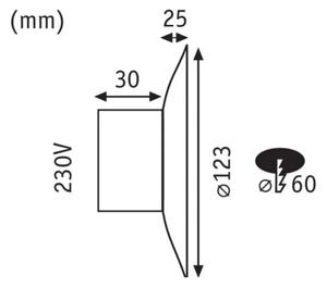 Paulmann 92926 - LED/2W Лампа за стълбище DEKORATIV 230V