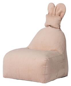 Светлорозов детски пуф Funny Bunny – The Brooklyn Kids