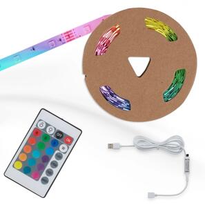 Brilo - LED RGB Димируема лента 6,6 м LED/6W/USB + д.у