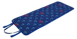 Синя възглавница за градински шезлонг 52x148 cm Anchors – B.E.S
