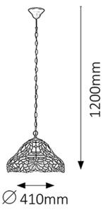 Rabalux 8086 - Tiffany витражен полилей MIRELLA 2xE27/60W/230V